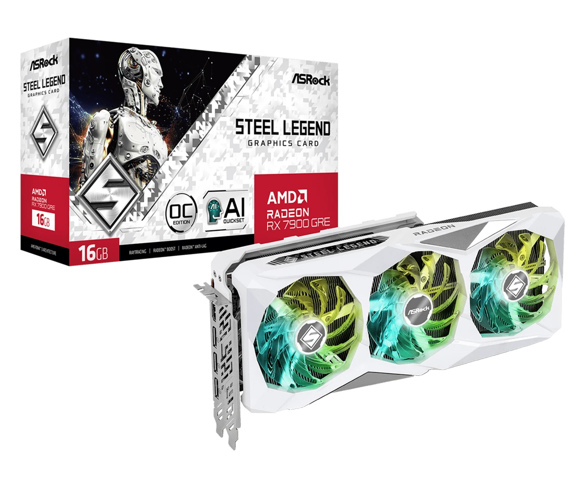 ASRock AMD Radeon RX 7900 GRE Steel Legend 16GB OC